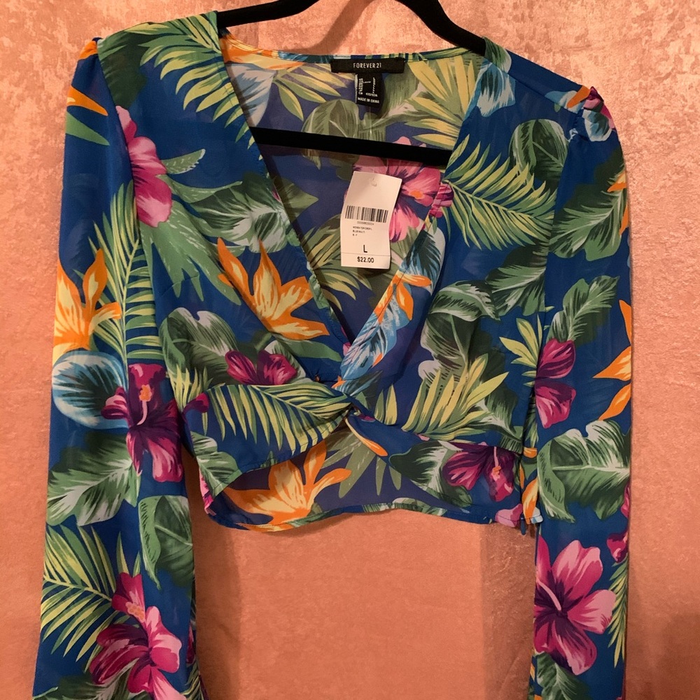 Forever21 crop blouse